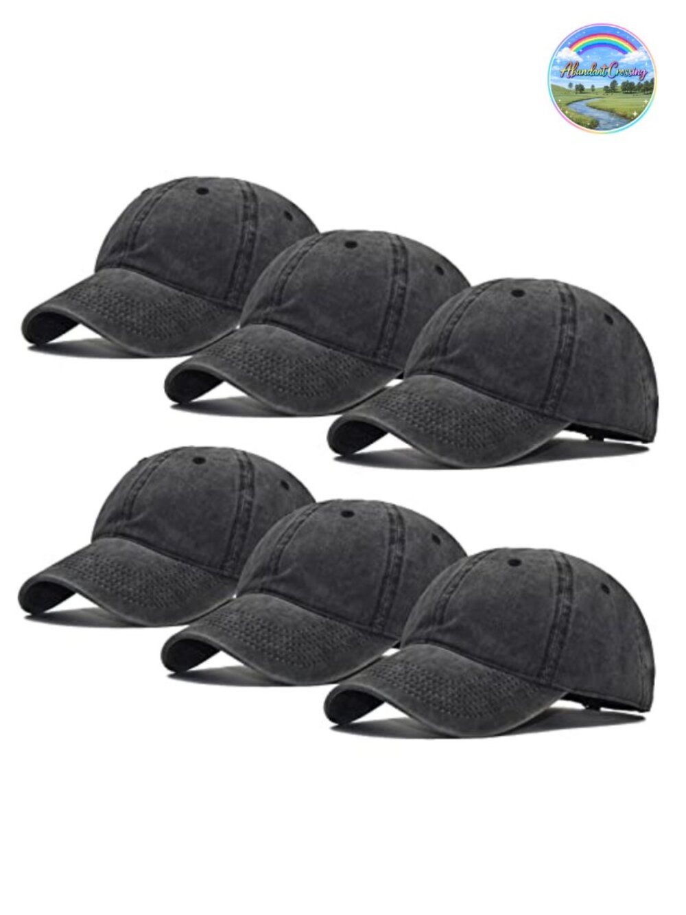 Washed Distressed Cotton Baseball Cap Adjustable Dad Hat Outdoor Sports